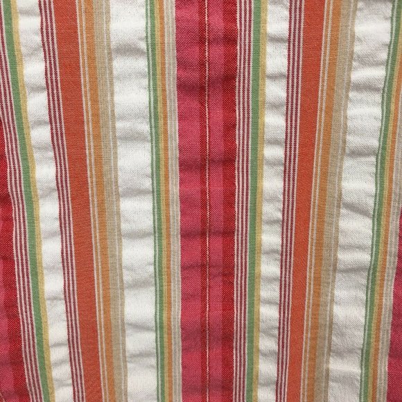 Talbots Women's Pink White Striped Gingham Button Front Shirt Blouse Size LP - Picture 4 of 6